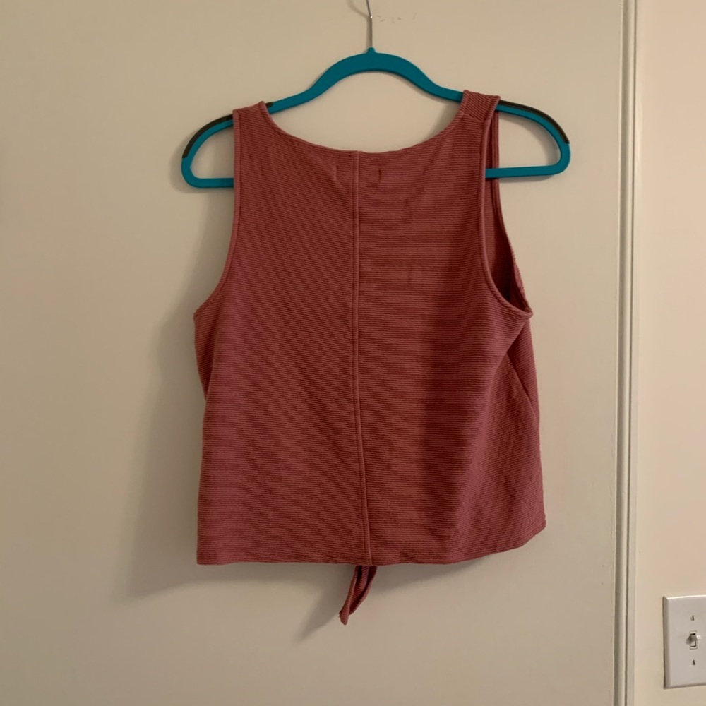 Texture & Thread Button-Front Tank Top - Picture 3 of 3